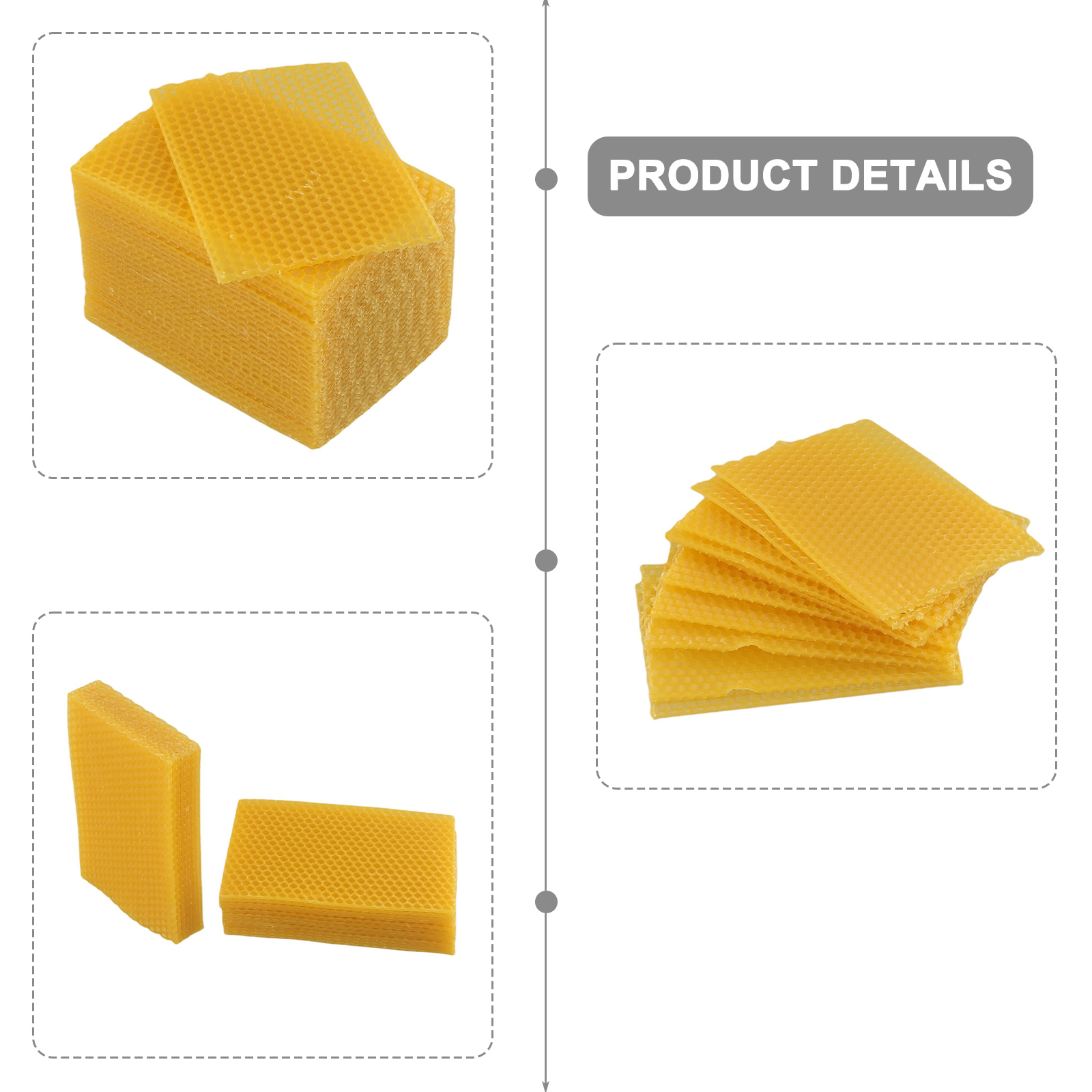 Beehive Frame Wax - Quadros de Cera para Colmeia 9cm524x