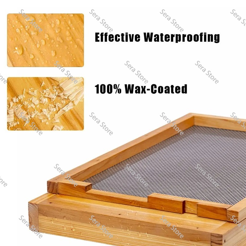 Dez quadros de colmeias são es - Beehive Frame Wax avaliação e preço